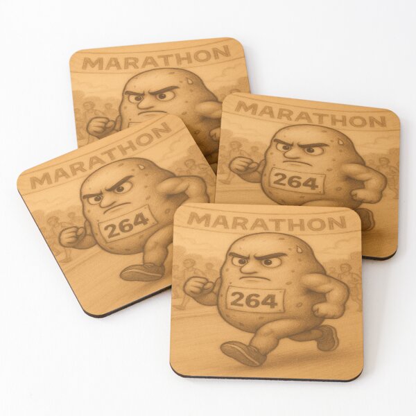 Item preview, Potato Marathon Runner designed and sold by HalcyonThings.