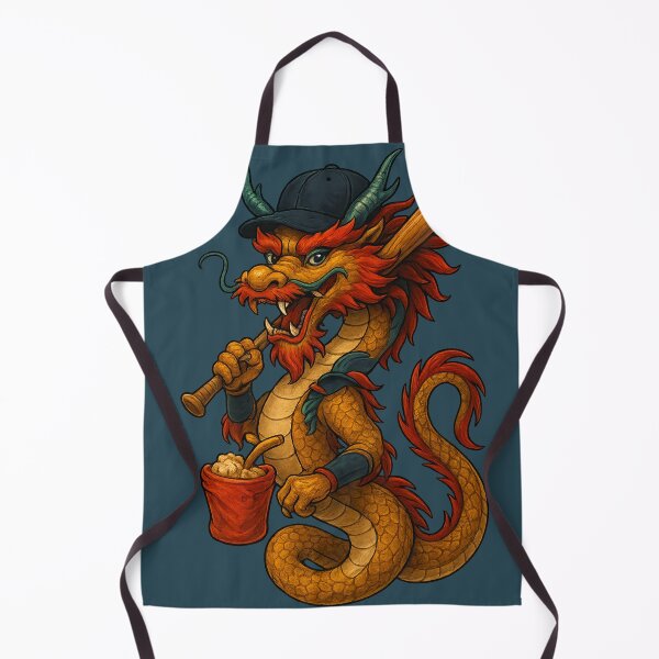 Item preview, Baseball Dragon – Sport & Snack Fusion designed and sold by AleTot.