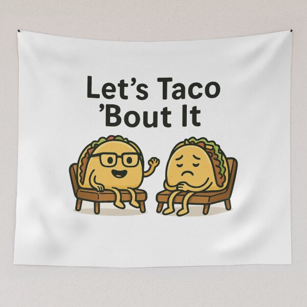 Item preview, Let’s Taco 'Bout It designed and sold by Geekeando.
