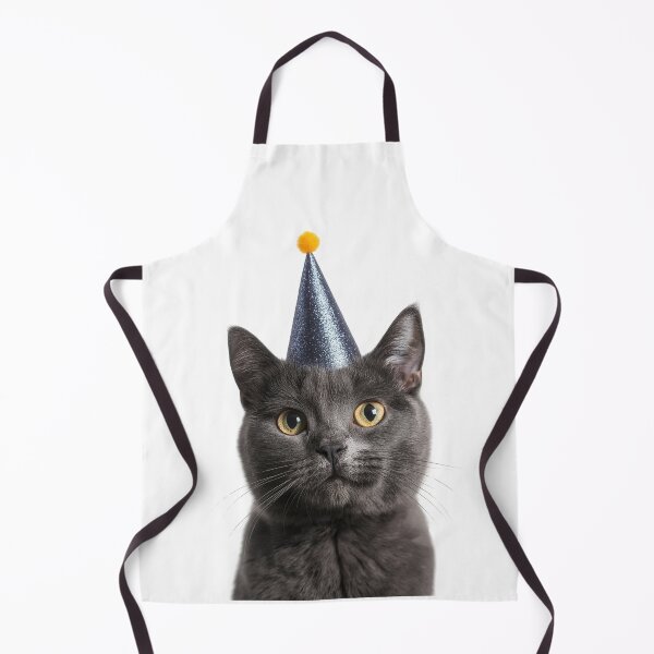 Item preview, Cute Chartreux Cat with Party Hat Birthday Celebration designed and sold by LazyOwlStore.