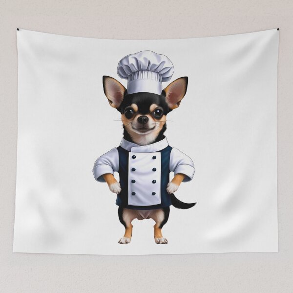 Item preview, Chef Chihuahua Cute Dog Cooking Art for Foodie Pet Lovers designed and sold by Fredster1966.