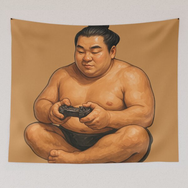 Item preview, Gamer Sumo – Japanese eSports Vibes designed and sold by AleTot.