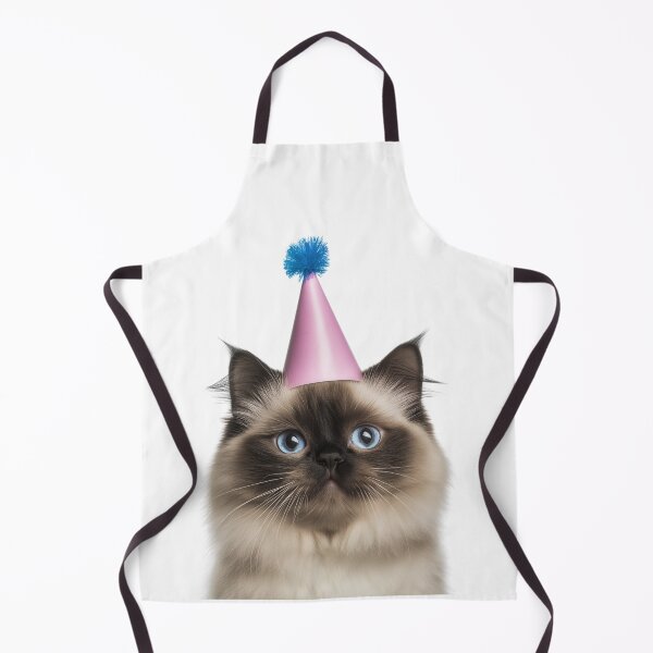 Item preview, Cute Himalayan Cat with Party Hat Birthday Celebration designed and sold by LazyOwlStore.
