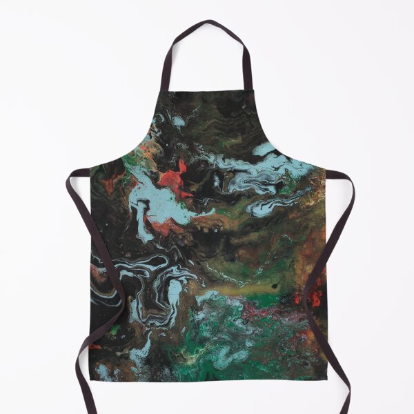 Item preview, Abstract Landscape Paint Pour Painting designed and sold by PaintPourGalore.