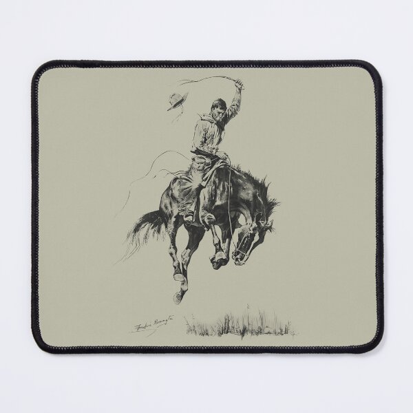 Item preview, Western Cowboy Sketch PAIR | Vintage Wall Art | Mid Century Decor designed and sold by DuneHaicna.