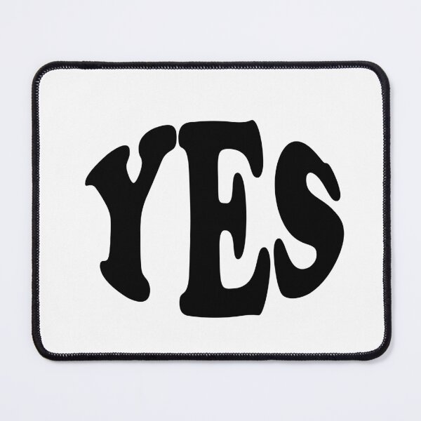 Item preview, yes grey text simple sticker designed and sold by Artist-Bhumi.
