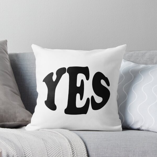 Item preview, yes grey text simple sticker designed and sold by Artist-Bhumi.