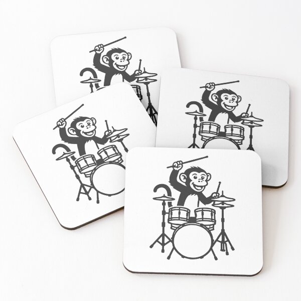 Item preview, Funny Monkey Drummer Drumming Drums Music Lover Boys Girls designed and sold by rafaeltto.