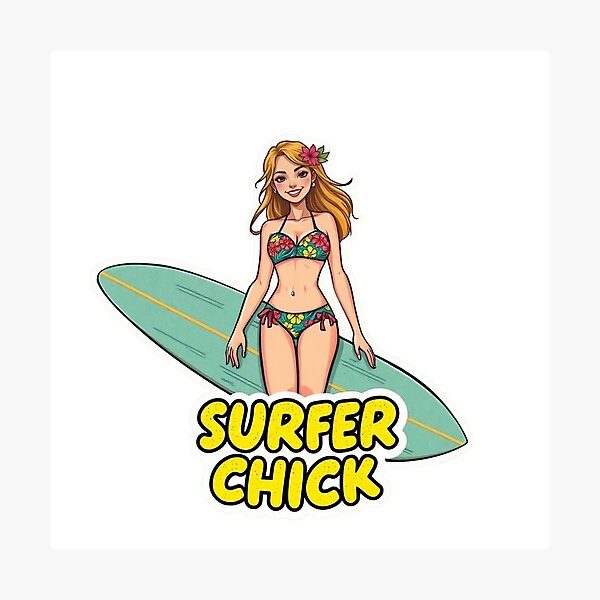 Item preview, Surfer Chick designed and sold by JackFreestone.