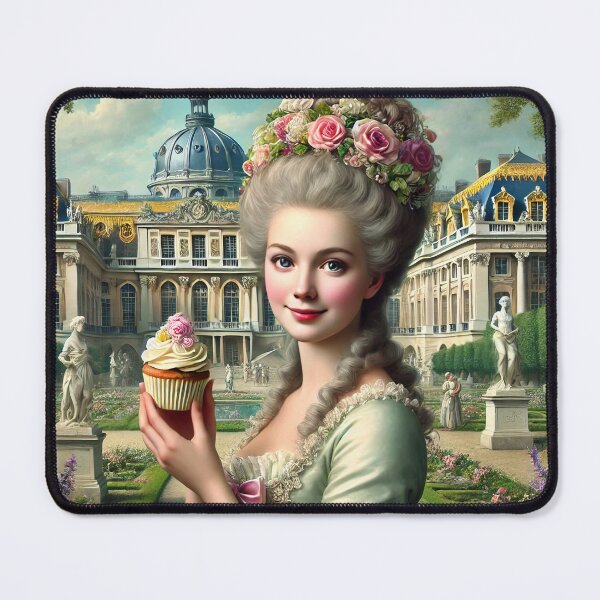 Item preview, French Queen Marie Antoinette with a cupcake and at the Palace of Versailles designed and sold by bushwombat.