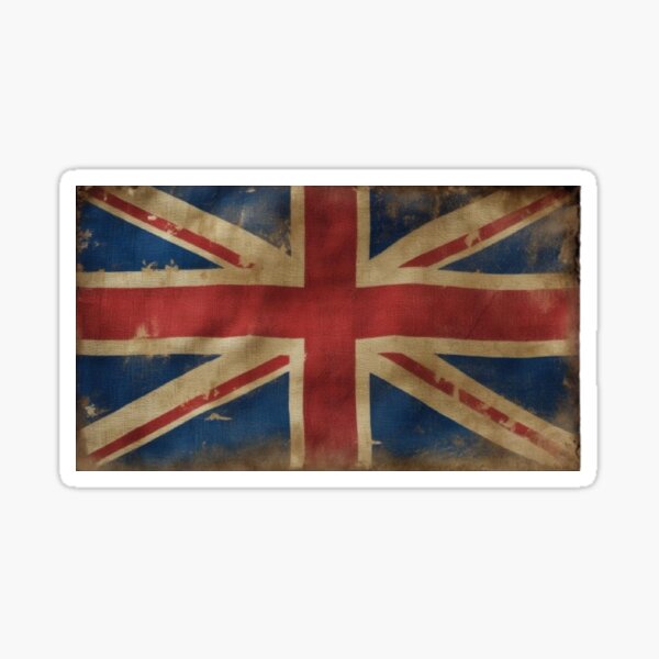 Item preview, Distressed Retro British Union Jack United Kingdom Flag designed and sold by HappyHuesPrints.