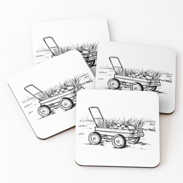 Item preview, Fruit Cart Veggies Harvest Grain Garden Products Wagon  designed and sold by inkoutninja.