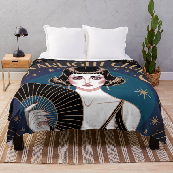 Item preview, Art Deco Girl Moon and Stars Painting designed and sold by Tamas Das.
