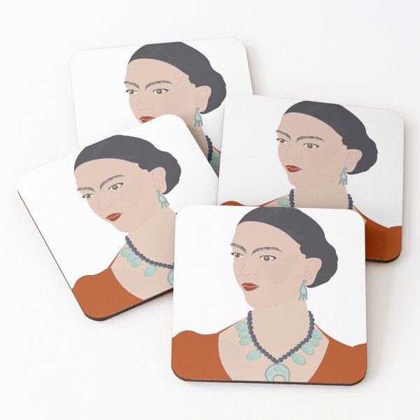 Item preview, Frida Kahlo self portrait in vector image designed and sold by kitosonito.
