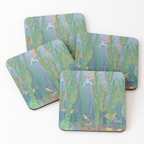 Item preview, Undersea Life with Merry Mermaids  designed and sold by STHoganArtist.