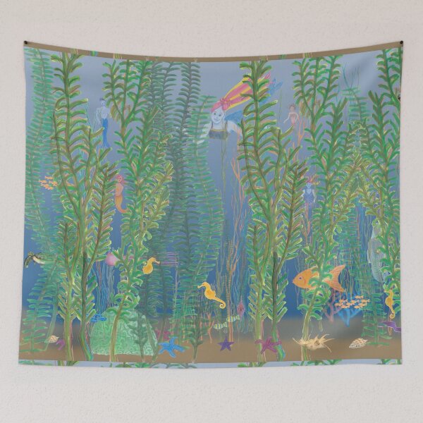 Item preview, Undersea Life with Merry Mermaids  designed and sold by STHoganArtist.
