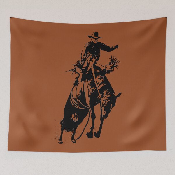 Item preview, Bucking Bronco Graphic Print #1, Southwestern Western Room Decor, Cowboy Wall Art, Modern Eclectic Poster, Boho Wall Art, Illustration Print designed and sold by AnsadoWinu.