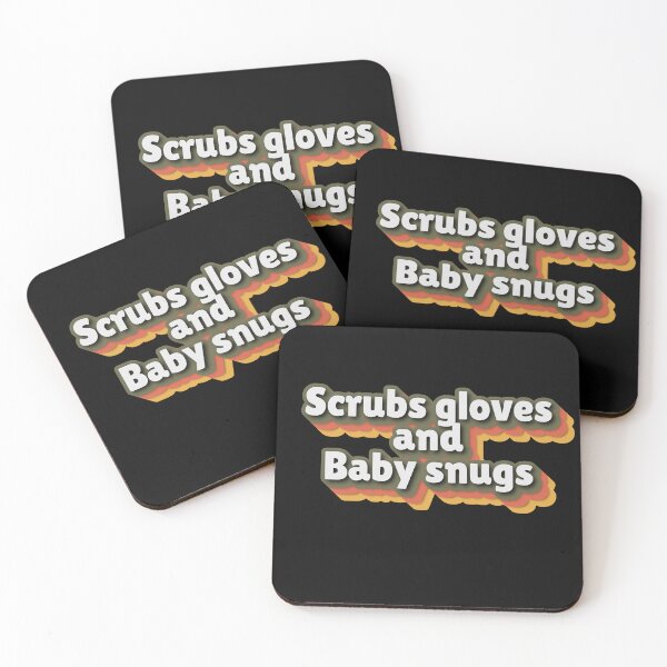 Item preview, Scrubs Gloves and Baby Snugs Labor and Delivery Nurse designed and sold by belladesign7.