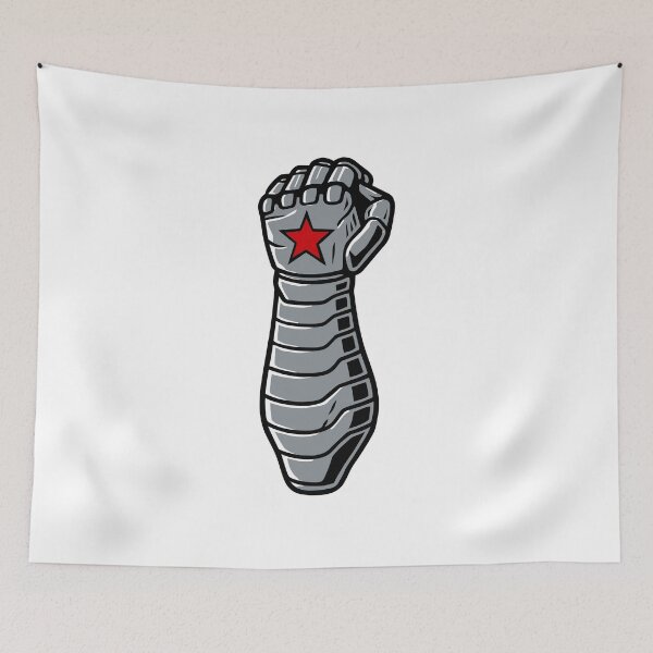 Item preview, Cyber arm with red star – futuristic strength design designed and sold by EchoOfSilence.