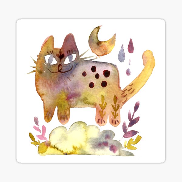 Item preview, Cloud the Blobcat designed and sold by Dóra Lahara Makoviczki.
