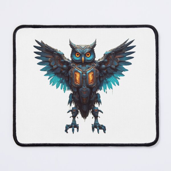 Item preview, Futuristic Mechanical Owl - Sci-Fi Tech Art designed and sold by latelierdechris.