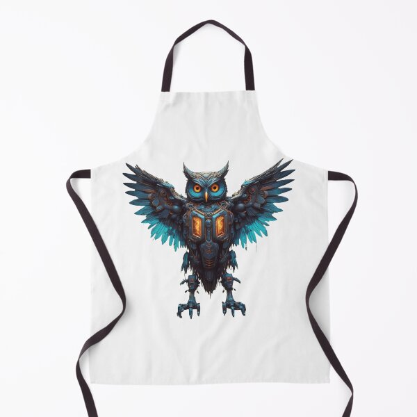 Item preview, Futuristic Mechanical Owl - Sci-Fi Tech Art designed and sold by latelierdechris.