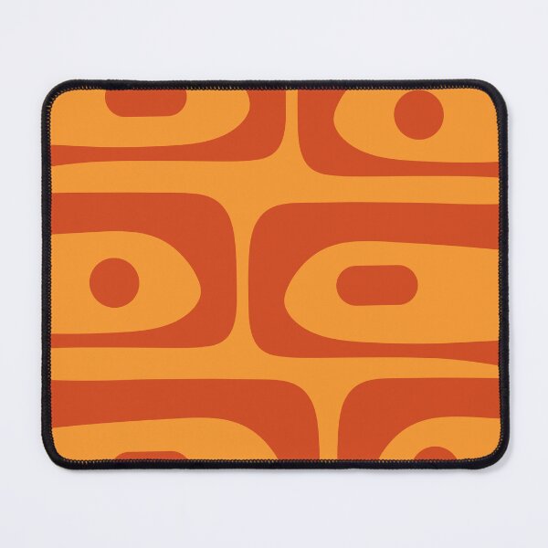 Item preview, Mid Century Modern Piquet Abstract Pattern in Retro Orange Tones designed and sold by kierkegaard.