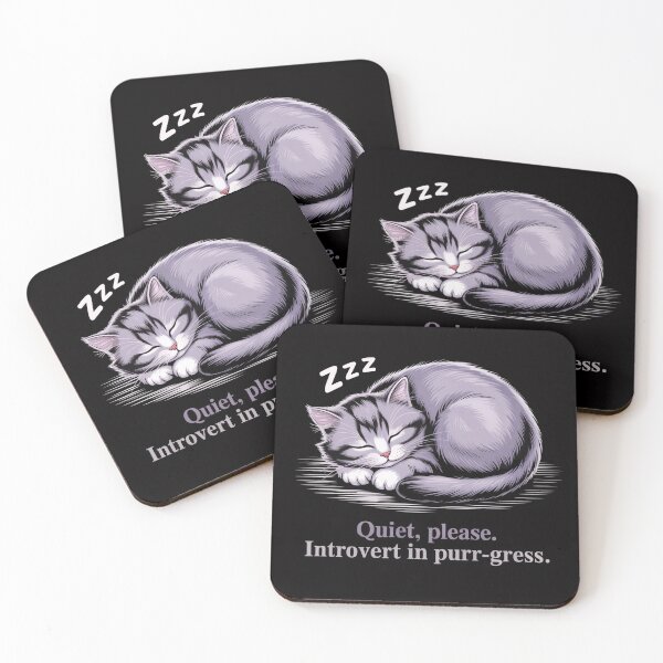 Item preview, Quiet Please Introvert in Purr-gress – Introvert Introverted But Will Fight Racists designed and sold by Slavicsoul.