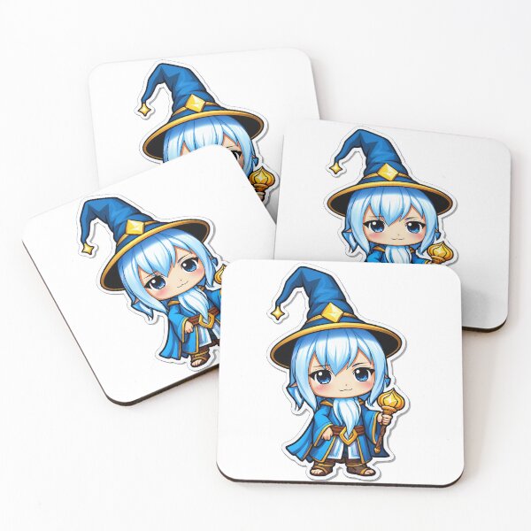 Item preview, Kawaii Chibi Wizard – Cute Magic Sorcerer Stickers designed and sold by ChibiNexus.