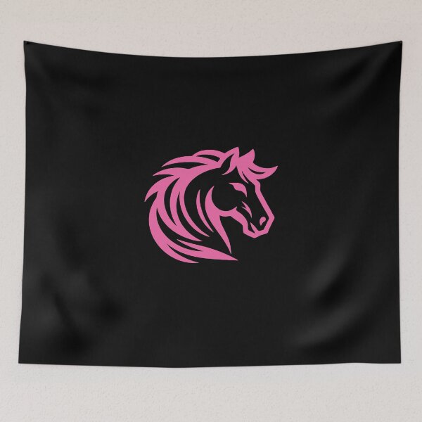 Item preview, Pink horse design for the equestrian designed and sold by RetroMaritalArt.