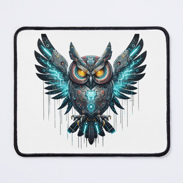 Item preview, Cyber Owl Graffiti - Futuristic Street Art designed and sold by latelierdechris.