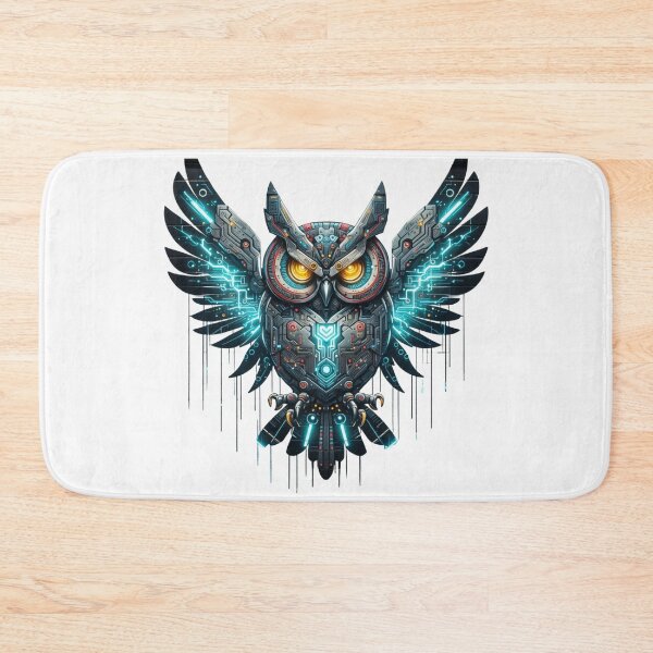 Item preview, Cyber Owl Graffiti - Futuristic Street Art designed and sold by latelierdechris.
