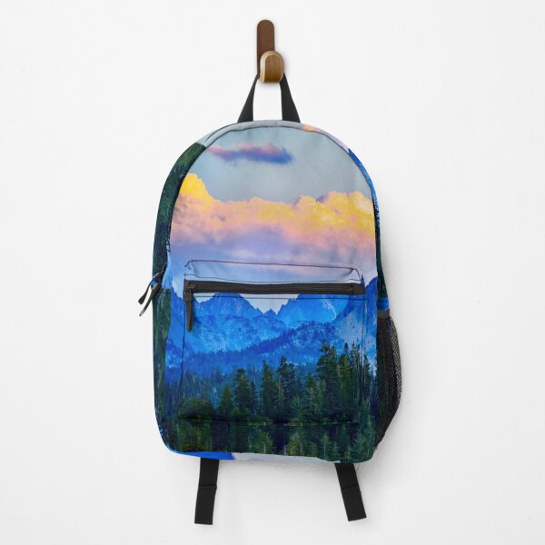 Item preview, Magical Sunset Clouds over Alpine Mountains and Forest Trees designed and sold by Yogibear & Rachelle .