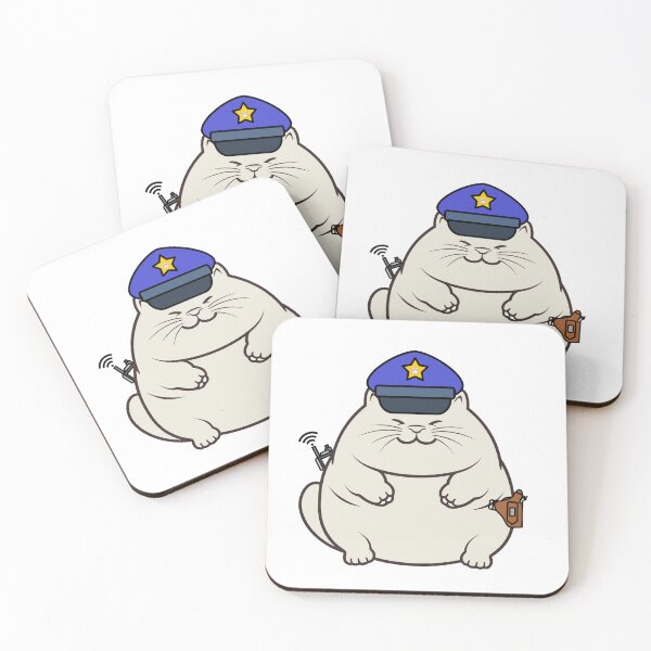 Item preview, Funny fat cat Police designed and sold by Pet Station.