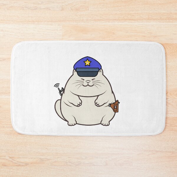 Item preview, Funny fat cat Police designed and sold by Pet Station.