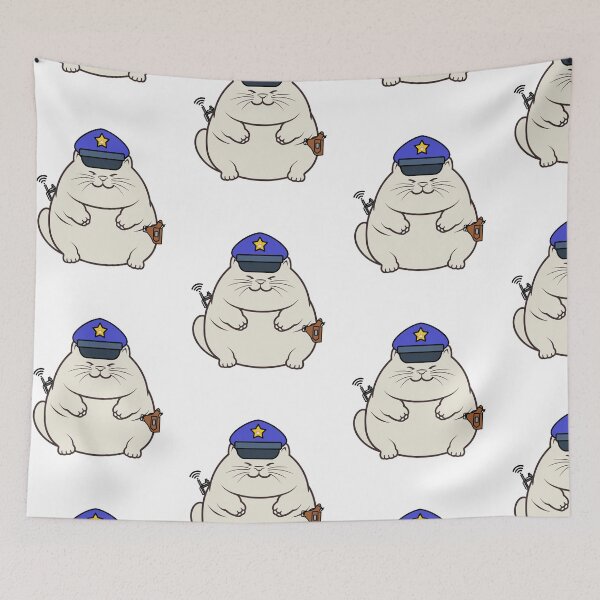 Item preview, Funny fat cat Police designed and sold by Pet Station.