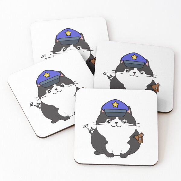 Item preview, Funny fat cat Police designed and sold by Pet Station.