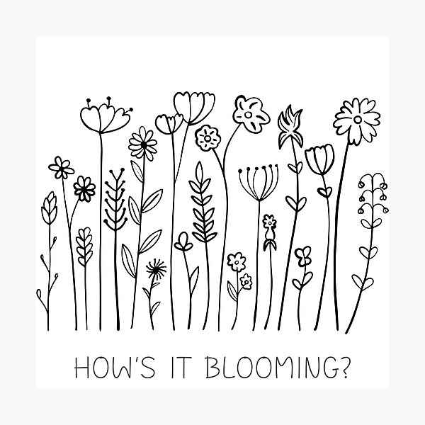 Item preview, How's It Blooming? designed and sold by A Simple Shop by Dede.