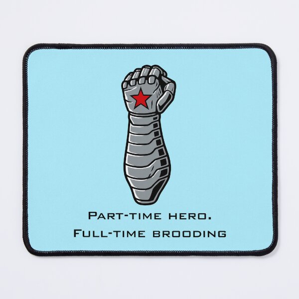 Item preview, Cyber ​​arm and text Part-time hero. Full-time thoughtfulness designed and sold by EchoOfSilence.