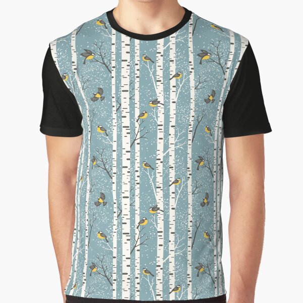 Snowy Birches Graphic T-Shirt