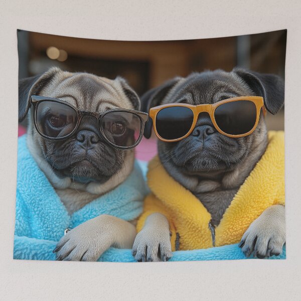 Item preview, Paxton and Poppy Pug designed and sold by imagefx.