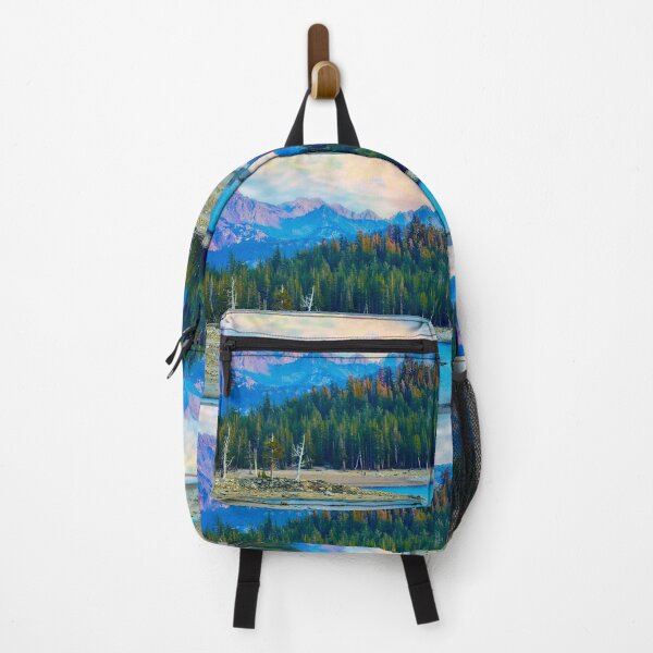 Item preview, Magical Mountains and Colorful Clouds over Alpine Lake Wilderness designed and sold by Yogibear & Rachelle .