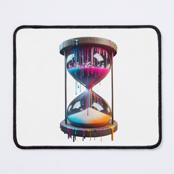Item preview, Dripping Hourglass of Time - Colorful Artistic Vision designed and sold by latelierdechris.