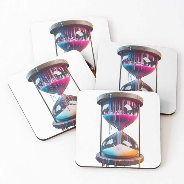 Item preview, Dripping Hourglass of Time - Colorful Artistic Vision designed and sold by latelierdechris.