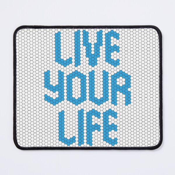 Item preview, Live Your Life Mosaic Uplifting Inspirational Blue designed and sold by kakarikihill.