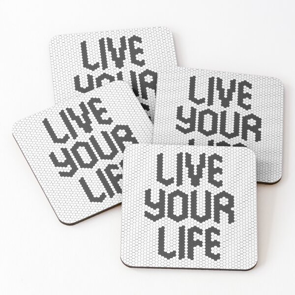 Item preview, Live Your Life Mosaic Uplifting Inspirational Black designed and sold by kakarikihill.