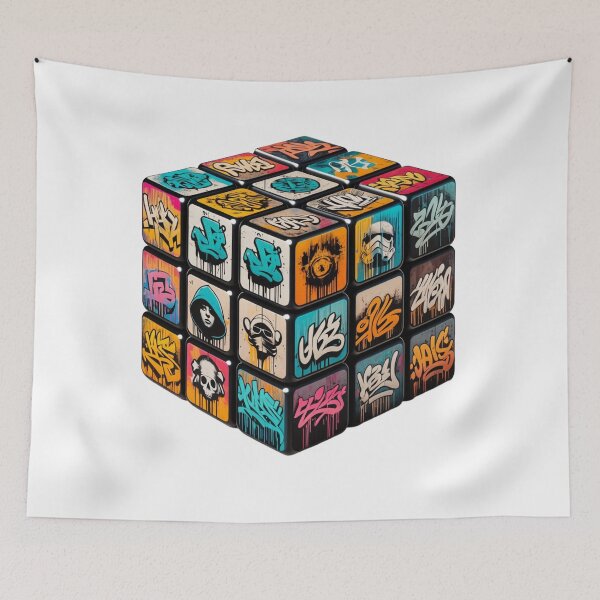 Item preview, Graffiti Rubik's Cube - Street Art Puzzle designed and sold by latelierdechris.