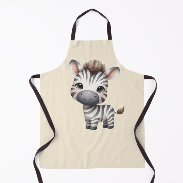 Item preview, Cute cartoon zebra with pink cheeks and big eyes, nursery decoration gift, baby zebra illustration, cute animal comic design for animal lovers, funny animal motif for children and adults designed and sold by Connys Colorful World.