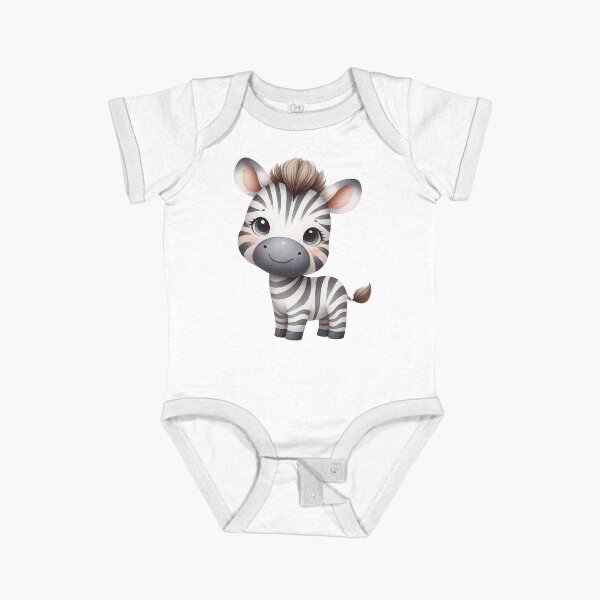 Artikel-Vorschau von Süßes Cartoon Zebra mit rosa Wangen und großen Augen, Kinderzimmer Deko Geschenk, Baby Zebra Illustration, Niedliches Tier Comic Design für Tierfreunde, Lustiges Tier Motiv für Kinder und Erwachsene, designt und verkauft von Connys Colorful World.