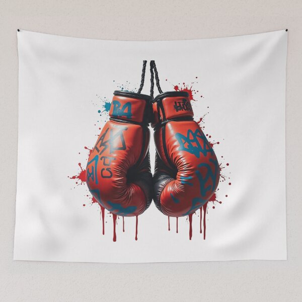 Item preview, Graffiti Boxing Gloves - Urban Fighter Art designed and sold by latelierdechris.